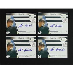 Lot of 4 Signed Joba Chamberlain Baseball Cards (GA COA)