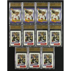 Lot of (11) Graded Ben Roethlisberger Cards (Graded)