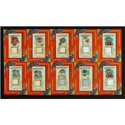 Lot of (20) 2010 Topps Allen & Ginter Baseball Game-Used Memorabilia Cards