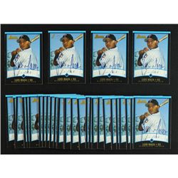 Lot of (33) Luis Maza Signed Baseball Cards (PA LOA)