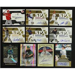 Lot of (10) Autographed Baseball Inserts