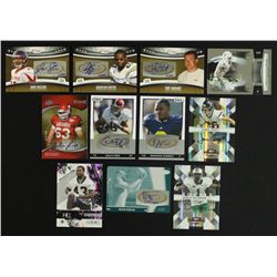 Lot of (11) Autographed Football Inserts