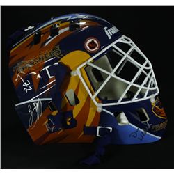 2007 Atlanta Thrashers Team Signed Goalie Mask Signed by (14) (PA LOA)