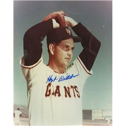 Hoyt Wilhelm Signed Giants 8x10 Photo (PA LOA)