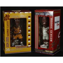 Lot of (2) Lebron James Cleveland Cavaliers Bobbleheads