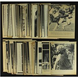 Lot of 45 Vintage 1980s Sports AP Photos: College Football, Track & Field, Horse Racing