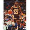 Image 1 : Magic Johnson Signed Lakers 8x10 Photo (JSA COA)
