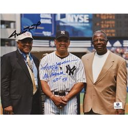 Willie Mays & Reggie Jackson 8x10 Photo: Multiple Inscriptions (GA COA)