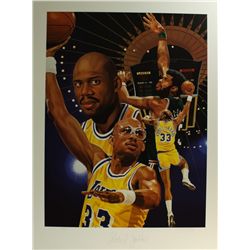 Kareem Abdul-Jabbar Signed Lakers LE Danny Day Lithograph #3/340: Retail $800 (PA LOA)