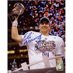 Eli Manning Signed Giants Super Bowl XLVI 8x10 Photo (Steiner COA)