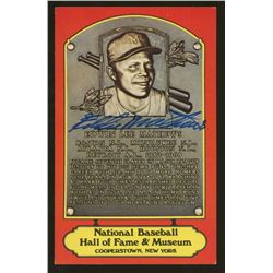 Eddie Mathews Signed Braves HOF Postcard (AR COA)