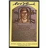 Image 1 : Edd Roush Signed Gold HOF Postcard (AR COA)