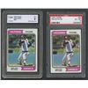 Image 1 : Lot of (2) 1974 Topps #20 Nolan Ryan: Both Graded 6 & 7