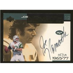 2000 Upper Deck Ovation Super Signatures Gold #JN Joe Namath Jets #05/50