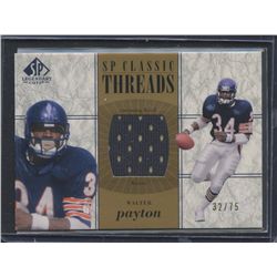 2002 SP Legendary Cuts SP Classic Threads Gold #CCWP Walter Payton Bears #32/75