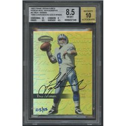 2002 Playoff Prime Signatures Honor Roll Autographs #4 Troy Aikman Cowboys #5/5
