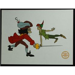 Peter Pan & Captain Hook Walt Disney Limited Edition Animation Serigraph Cel
