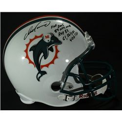 Dan Marino Signed Dolphins Full-Size Helmet: 5 Inscriptions (Marino Hologram & Mounted Memories COA)