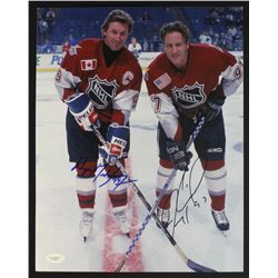 Wayne Gretzky & Jeremy Roenick Signed All-Star Game 11x14 Photo (JSA COA)