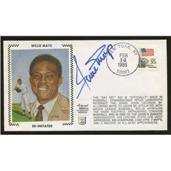 Hank Aaron Signed 1985 FDC Silk Cachet (AR COA)