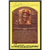 Image 1 : Ted Williams 2x Signed Red Sox Gold HOF Postcard (AR)