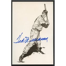 Ted Williams Signed Red Sox HOF Postcard (AR)