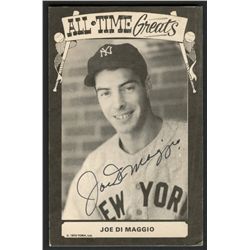 Joe DiMaggio Signed Yankees All-Time Greats 1973 TCMA Postcard (AR)