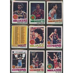 1977-78 Topps Basketball Complete Set in High Grade Condition