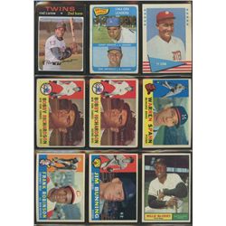 Lot of (17) Vintage Baseball Cards with Sandy Koufax, Ty Cobb, Rod Carew, Frank Robinson