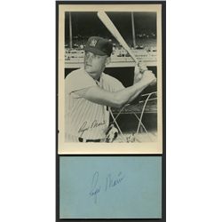 Roger Maris Signed Yankees Vintage 3x5 Index Card (AR LOA)