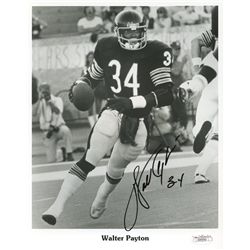 Walter Payton Signed Bears 8x10 Photo (Payton COA & JSA COA)