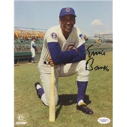 Ernie Banks Signed 8x10 Photo (JSA COA)
