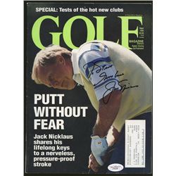 Jack Nicklaus Signed Golf Magazine (JSA COA)