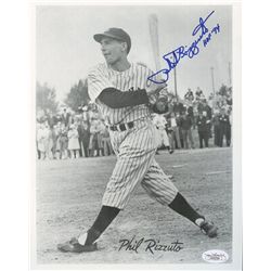Phil Rizzuto Signed Yankees 8x10 Photo: Inscribed "HOF 94" (JSA COA)