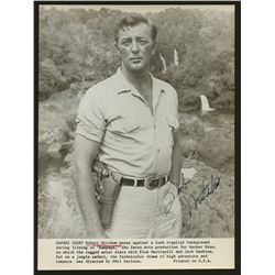 Robert Mitchum Signed 8x10 Photo: "Rampage" (JSA COA)