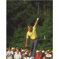 Jack Nicklaus Signed 8x10 Photo: Inscribed "Best of Luck" (JSA COA)
