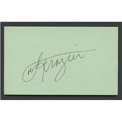 Joe Frazier Signed 3x5 Index Card (JSA COA)