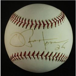 Joe Pepitone Signed OAL Baseball (AR COA)