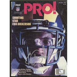 Eric Dickerson Signed Pro Magazine (GA COA)