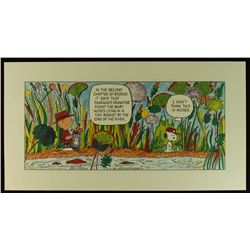 Peanuts "On The Links" Charlie Brown & Snoopy Limited Edition 23x12 Lithograph
