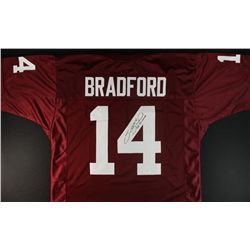 Sam Bradford Signed Oklahoma Jersey: Inscribed "08 Heisman" (JSA COA)