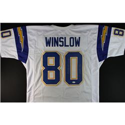 Kellen Winslow Signed Chargers Jersey: Inscribed "HOF 95" (JSA COA)