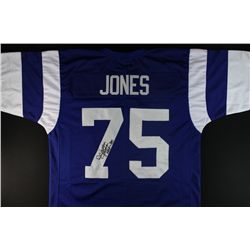 Deacon Jones Signed Rams Jersey: Inscribed "HOF 80" (JSA COA)
