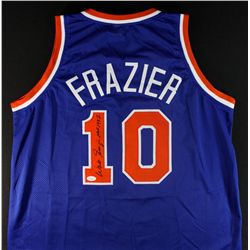 Walt Frazier Signed Knicks Jersey: Inscribed "HOF 1987" (JSA COA)