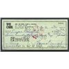 Image 1 : Sammy Baugh Original Signed Check (PA LOA)
