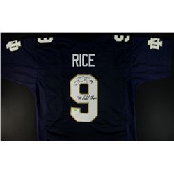 Tony Rice Signed Notre Dame Jersey: Inscribed "1988 National Champions" (AAA COA)