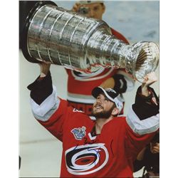 Cam Ward Signed Hurricanes Stanley Cup 8x10 Photo (PA LOA)