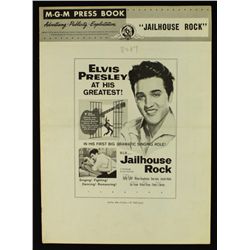 Elvis Presley Vintage 1957 "Jailhouse Rock" MGM Press Book