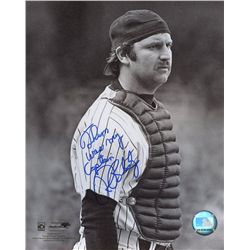Ron Blomberg Signed & Inscribed Thurman Munson Yankees 8x10 Photo (PA LOA)