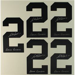 Lot of 5 Andy Phillips Signed Yankees Jersey Numbers: Inscribed "Bronx Bombers" (PA LOA)